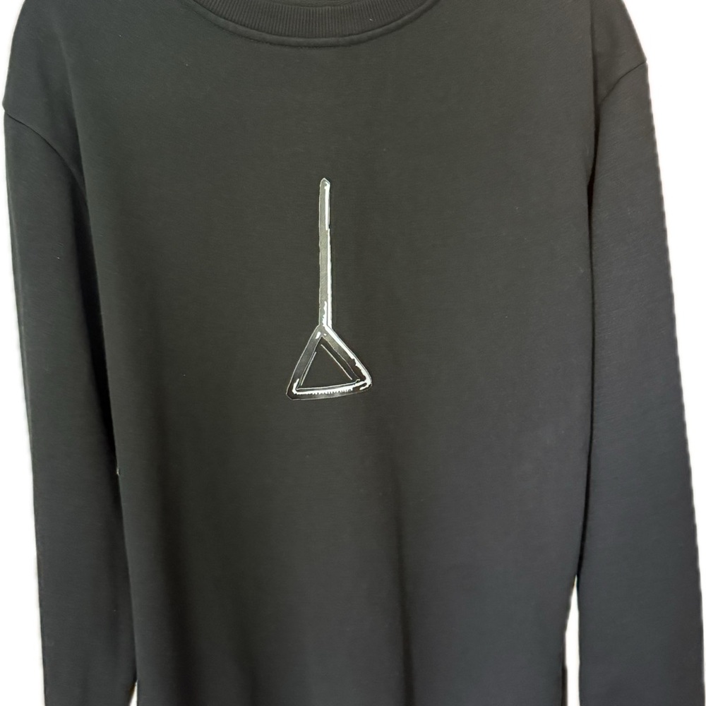 Amazon Black Crewneck Sweater with Minimalist Design